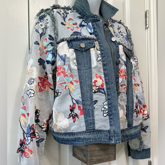 NEW  TRU LUCE  Denim JEANS JACKET - Picture 1 of 14